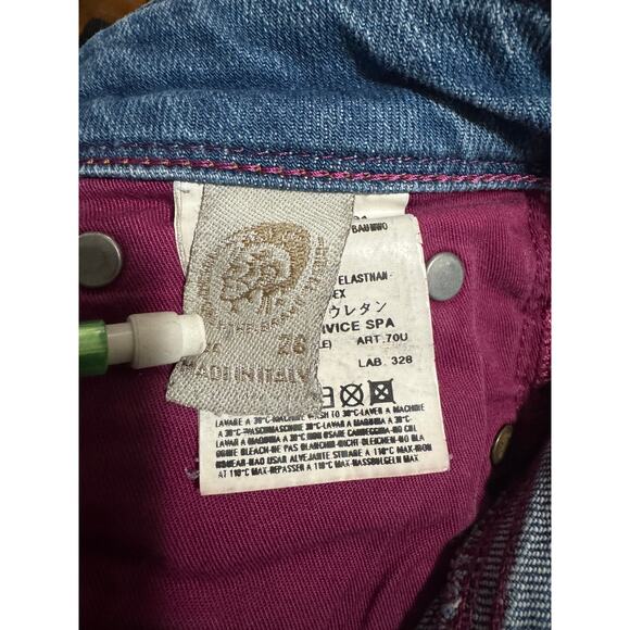 Diesel Bebel Made in Italy Low Rise Bootcut Jeans (W28 L32, Hemmed Raw Edge) - Picture 7 of 8